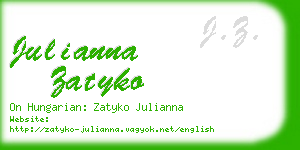 julianna zatyko business card